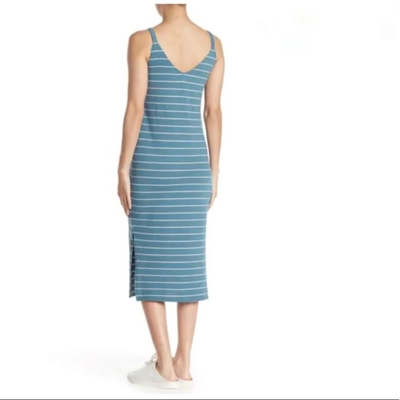 Nordstrom Mellóday double V texture midi dress sz Md - Picture 2 of 8